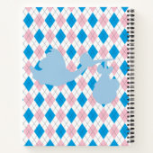 Cute Blue Baby Carriage Notitieboek (Achterkant)