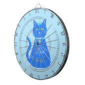 Cute Blue Baby Cat Custom Dad to be Dartbord (Voorkant Rechts)