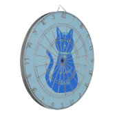 Cute Blue Baby Cat Custom Dad to be Dartbord (Voorkant Links)