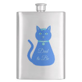 Cute Blue Baby Cat Custom Dad to be Flacon (Voorkant)
