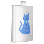 Cute Blue Baby Cat Custom Dad to be Flacon (Rechts)