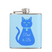 Cute Blue Baby Cat Custom Dad to be Heupfles (Voorkant)