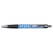 Cute Blue Baby Cat Pattered Pen (Achterkant)