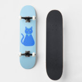 Cute Blue Baby Cat Persoonlijk Skateboard (Voorkant)