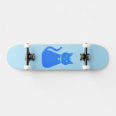 Cute Blue Baby Cat Persoonlijk Skateboard (Horizontaal)