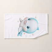 Cute Blue Baby Dolphin Bad Handdoek (Handdoek)