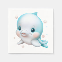 Cute Blue Baby Dolphin