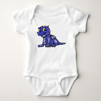 Cute Blue Baby Dragon Romper