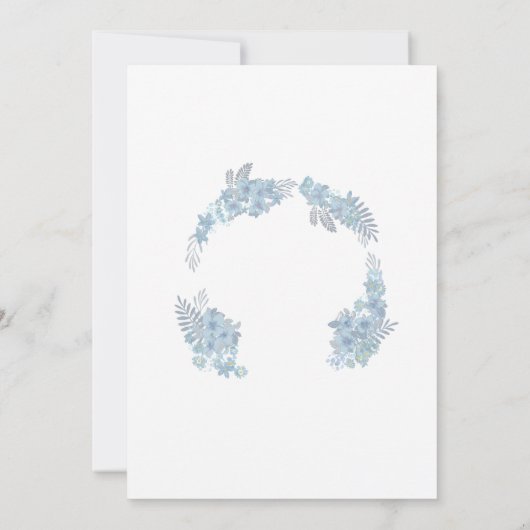 Cute blue Baby Elephant Kaart (Achterkant)