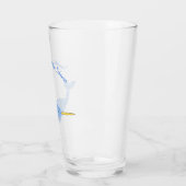 Cute Blue Baby Narwhal Baby shower Custom Glas (Links)