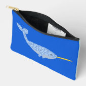 Cute Blue Baby Narwhal Etui (Open)