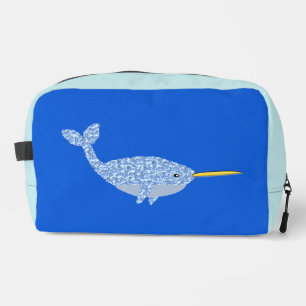 Cute Blue Baby Narwhal Toilettasje