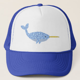 Cute Blue Baby Narwhal Trucker Pet