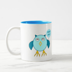 Cute Blue Baby Owl Mok