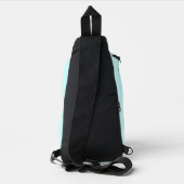 Cute Blue Baby Owl Sling Bag (Achterkant)