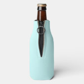 Cute Blue Baby Penguin Bottle Cooler (Fles Achterkant)