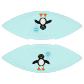 Cute Blue Baby Penguin Football (Panelen)
