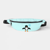 Cute Blue Baby Penguin Heuptasje (Voorkant)