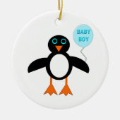 Cute Blue Baby Penguin Ornament (Voorkant)
