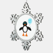 Cute Blue Baby Penguin Ornament (Rechts)