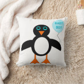 Cute Blue Baby Penguin Pillow Kussen (Deken)