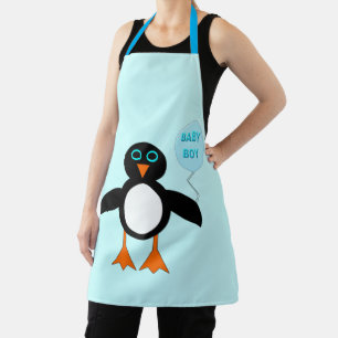 Cute Blue Baby Penguin Schort
