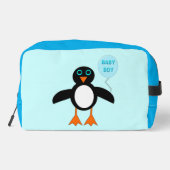 Cute Blue Baby Penguin Toilettasje (Achterkant)