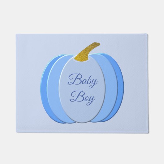 Cute Blue Baby Pumpkin - Aangepast Deurmat (Voorkant)