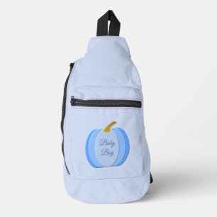 Cute Blue Baby Pumpkin - Aangepast Sling Bag