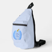 Cute Blue Baby Pumpkin - Aangepast Sling Bag (Rechterhoek)