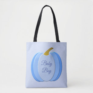 Cute Blue Baby Pumpkin - Aangepast Tote Bag