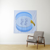 Cute Blue Baby Pumpkin - Aangepast Wandkleed (In Situ (horizontaal))
