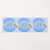 Cute Blue Baby Pumpkin - Aangepast Yogamat (Voorkant (horizontaal))