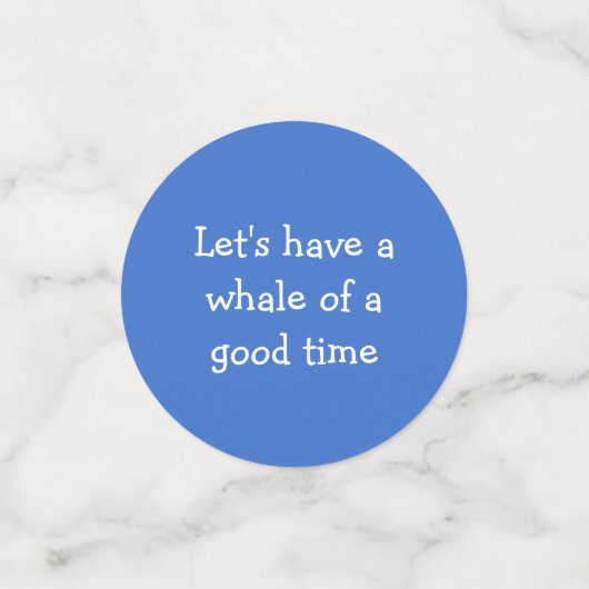 Cute Blue Baby shower Confetti (Kleine voorkant)