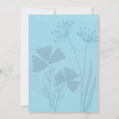 Cute Blue Baby Shower Invitation – Baby Boy Custom Kaart (Achterkant)