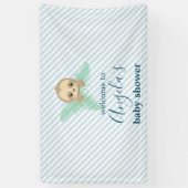 Cute Blue Baby Sloth Baby shower Spandoek (Verticaal)
