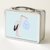 Cute Blue Baby Stork (Achterkant)