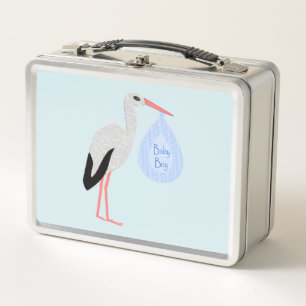 Cute Blue Baby Stork