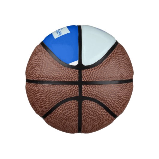 Cute Blue Baby Stork Custom Basketbal (Rechts)