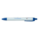 Cute Blue Baby Stork Custom Blauwe Inkt Pen (Bodem)