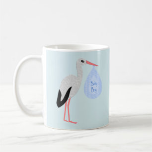 Cute Blue Baby Stork Koffiemok