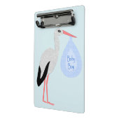 Cute Blue Baby Stork Mini Klembord (Angled2)