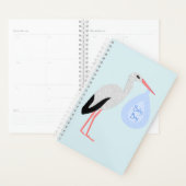 Cute Blue Baby Stork Planner (Display)