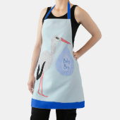 Cute Blue Baby Stork Schort (Insitu)