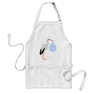 Cute Blue Baby Stork Standaard Schort