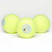 Cute Blue Baby Stork Tennisballen (Multi)