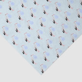Cute Blue Baby Stork Tissuepapier (Detail)