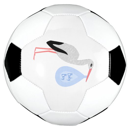 Cute Blue Baby Stork Voetbal (Gedraaid)
