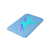 Cute Blue Baby Unicorn Badmat (Gekanteld)