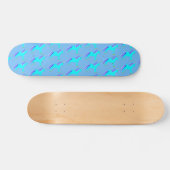 Cute Blue Baby Unicorn Persoonlijk Skateboard (Horizontaal)